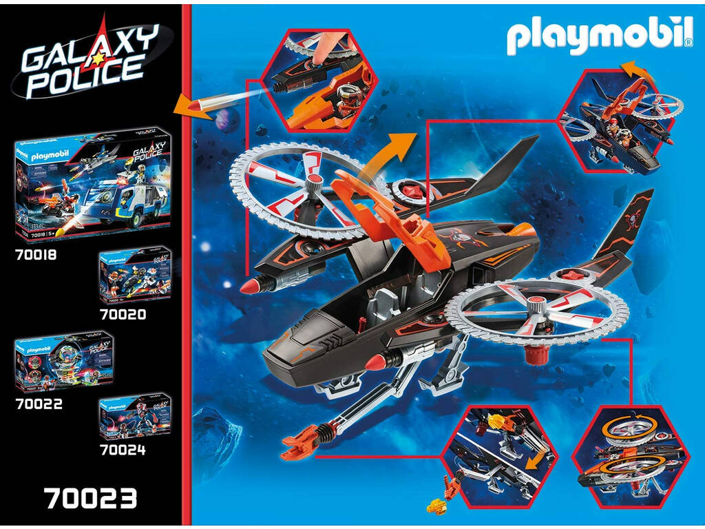 Playmobil Pirates Galactiques Hélicoptère