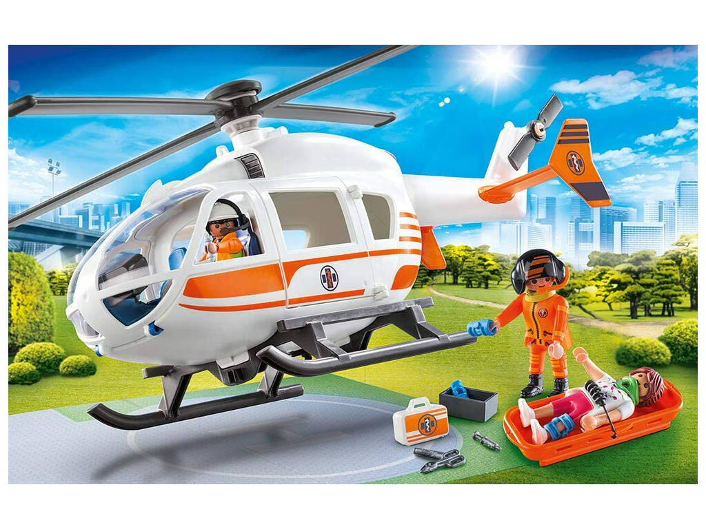 Playmobil Hélicoptère de Sauvetage 70048