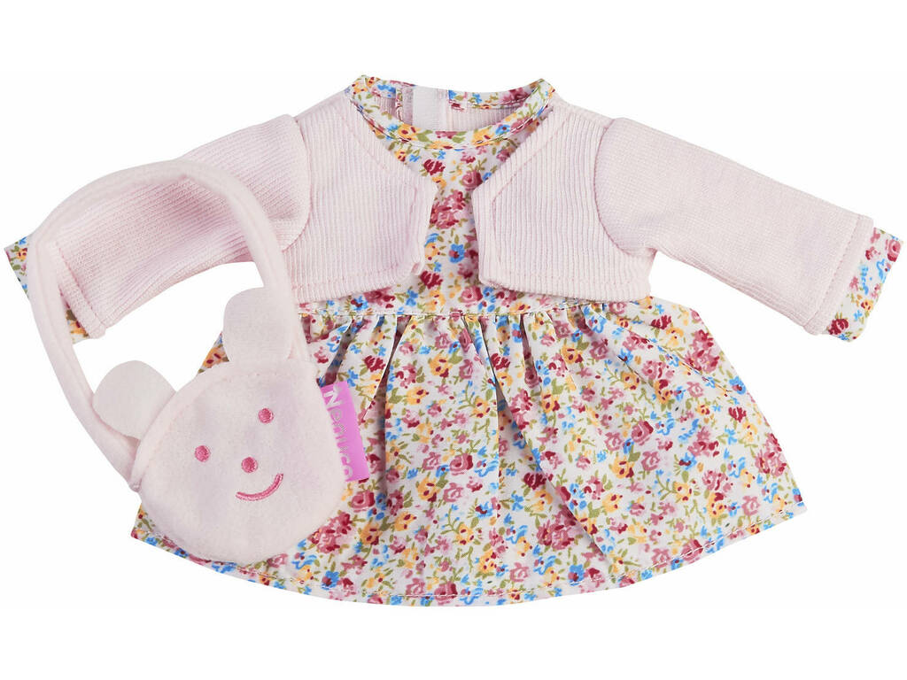 Nenuco Petits Vêtements avec un Cintre 35 cm. Robe à Fleurs avec Petit Sac Famosa 700015615