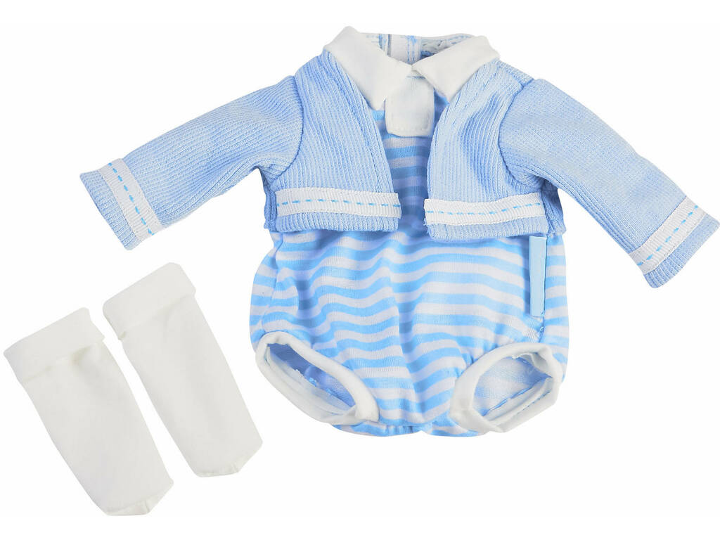 Nenuco Vêtements Dans un Cintre 35 cm. Ensemble Bleu et des Chaussons Famosa 700015615