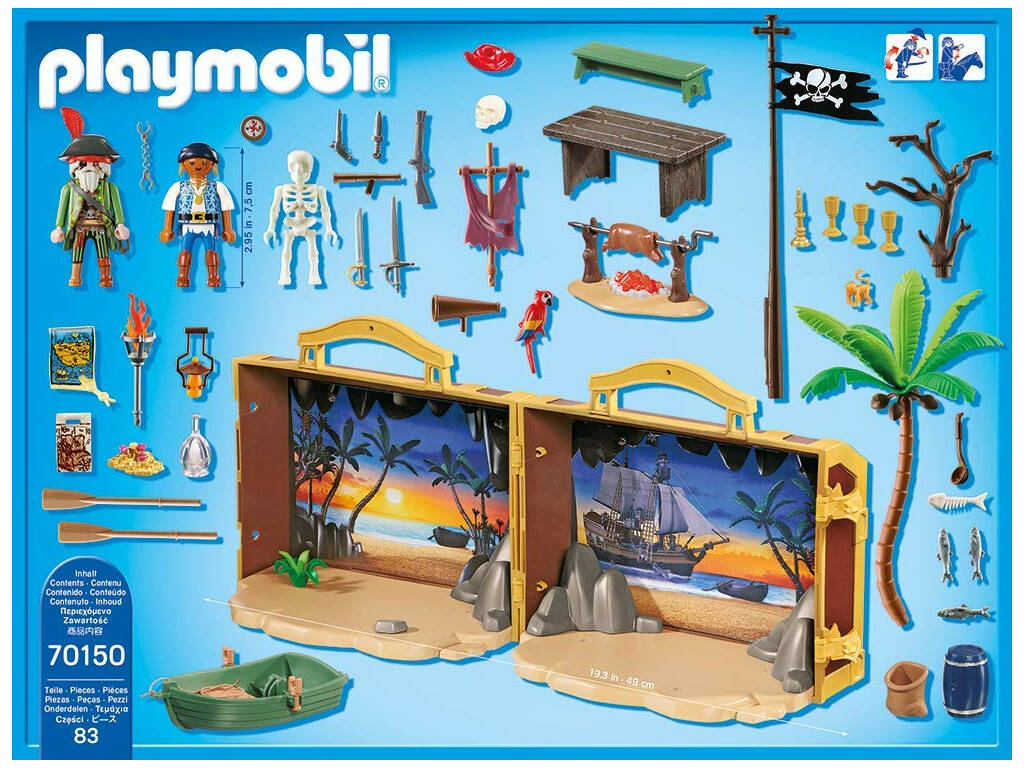 Playmobil Isola Pirata Valigetta 70150