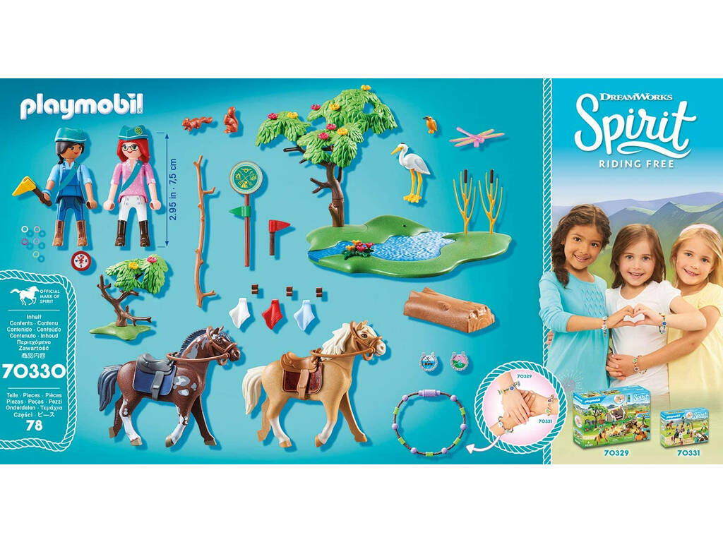 Playmobil Spirit Défi dans La Rivière 70330