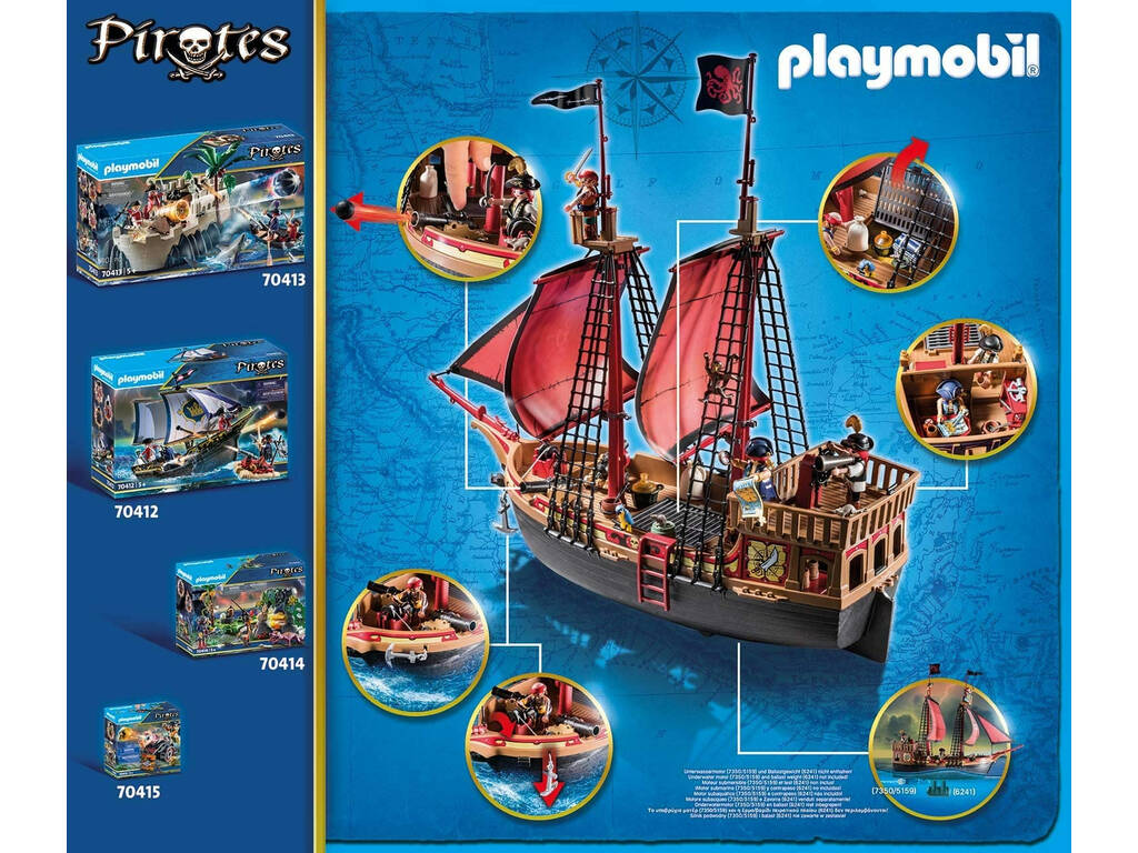Playmobil Bateau Pirate Crâne 70411