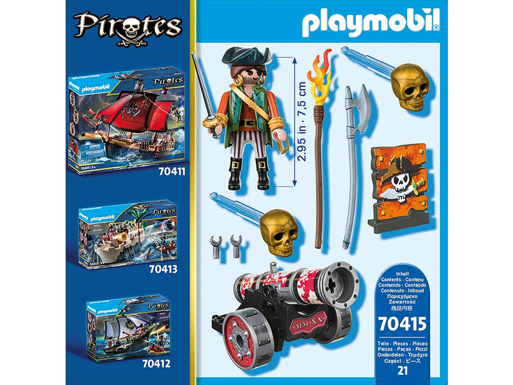 Playmobil Pirata con Cannone 70415