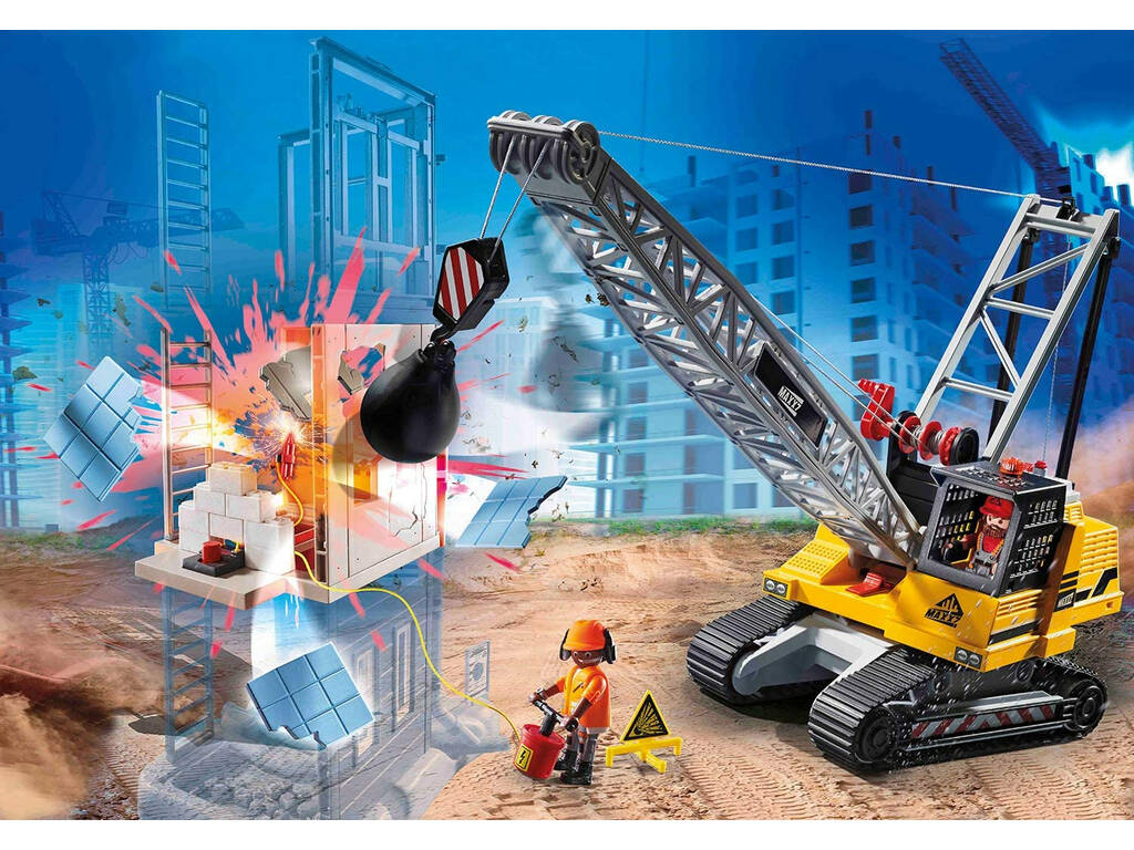 Playmobil Grue Démolition Chenille 70442