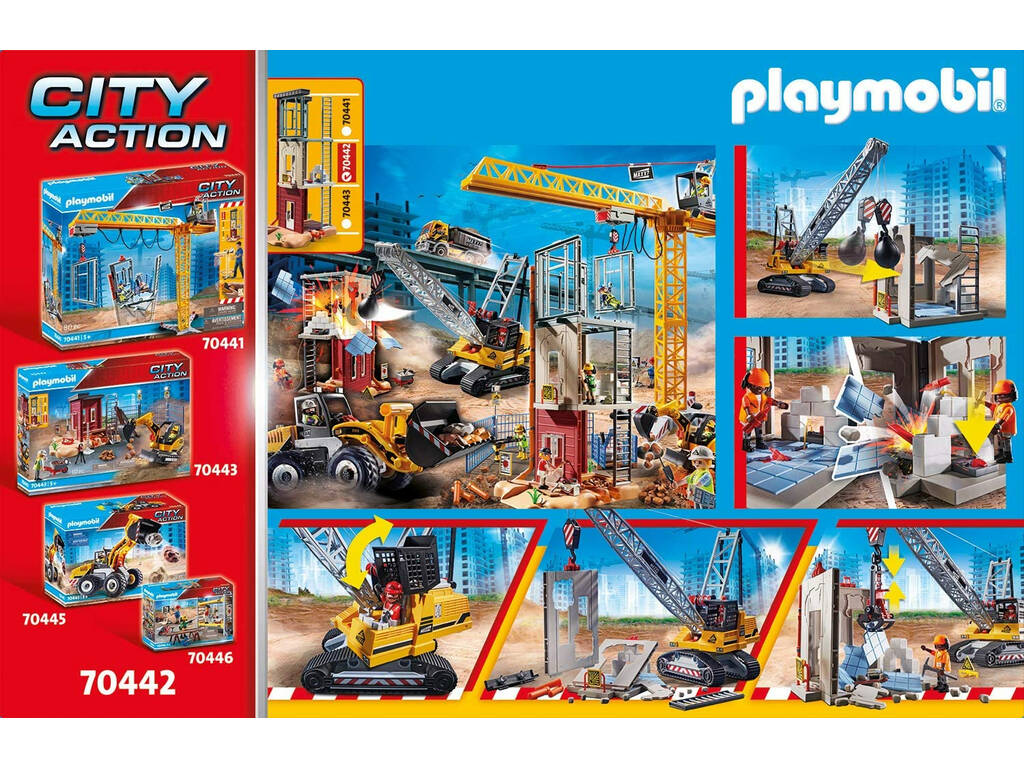 Playmobil Grue Démolition Chenille 70442
