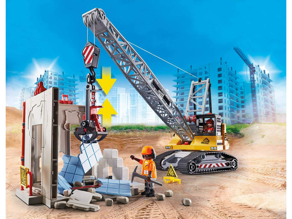 Playmobil Grue Démolition Chenille 70442