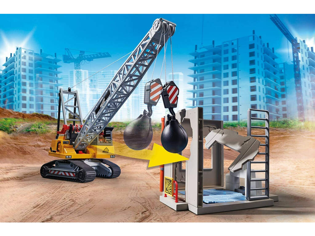 Playmobil Grue Démolition Chenille 70442