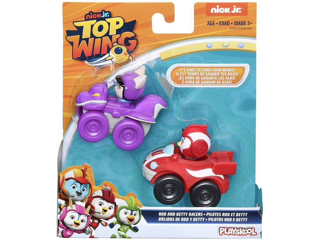 Top Wing Pack 2 Mini Veículos Rod and Betty Racers Hasbro E5351