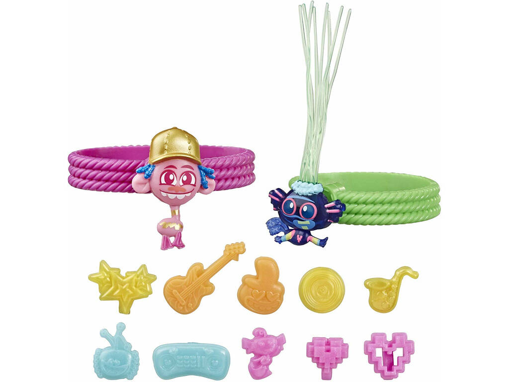 Trolls World Tour Pack Pulseiras Amigos Mini Dançarinos Hasbro E8421