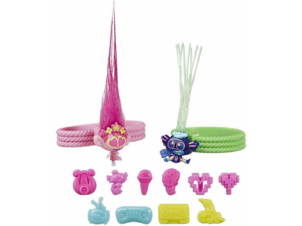 Trolls World Tour Pack Pulseiras Amigos Mini Dançarinos Hasbro E8421