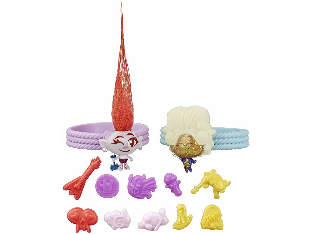 Trolls World Tour Pack Pulseiras Amigos Mini Dançarinos Hasbro E8421