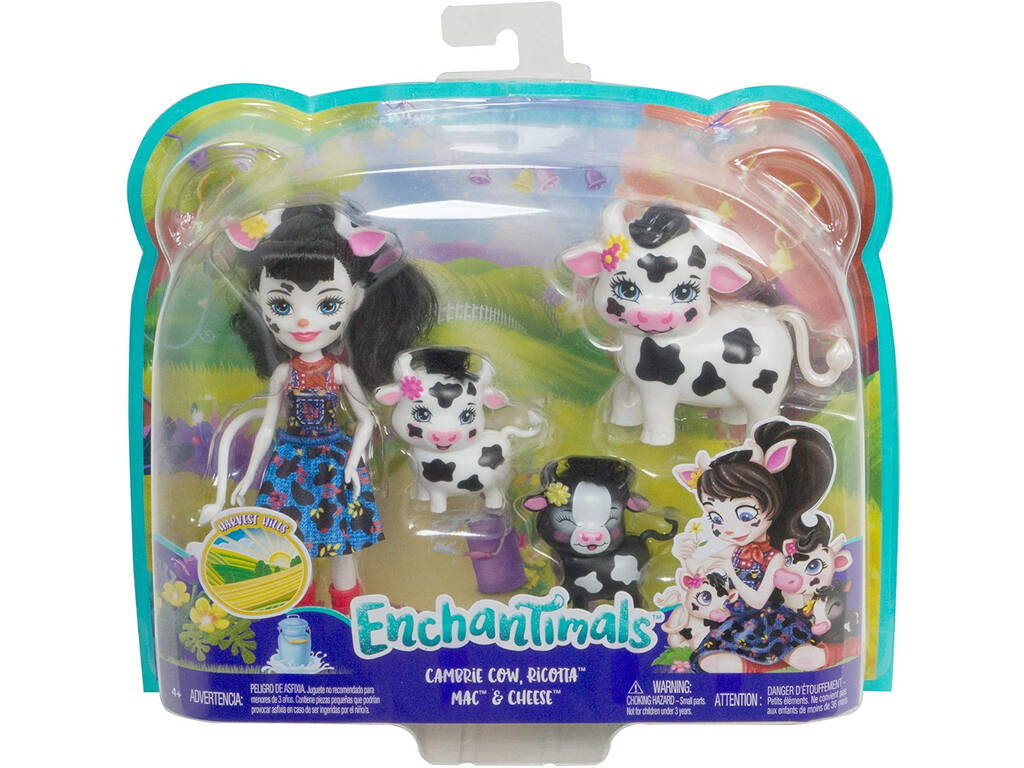 Enchantimals Bambola Cambrie e Mucca Ricotta Mattel GJX44