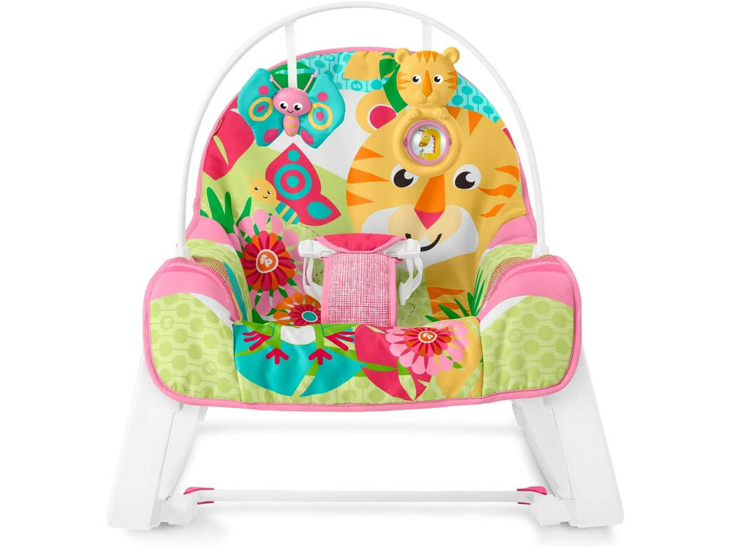Fisher Price Hamaca Balancín Crece Conmigo Rosa Mattel GNV70