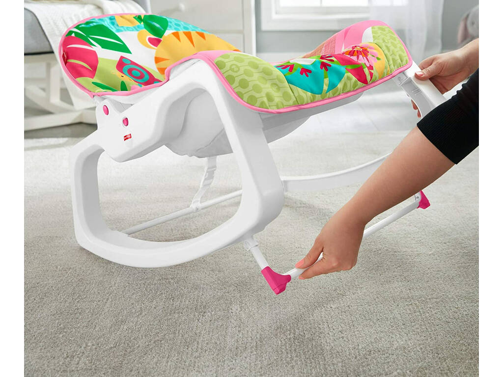 Fisher Price Hamaca Balancín Crece Conmigo Rosa Mattel GNV70