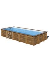 Piscina Rectangular Madeira Braga 815X420X146 cm. Gre 790207