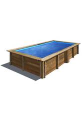 Piscina Quadrada Madeira Lemon 375X200X68 cm. Gre 790204