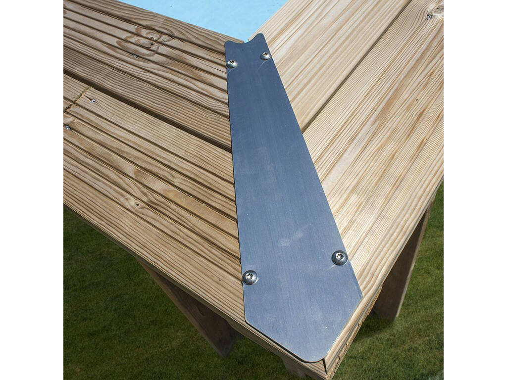 Piscina Redonda Madera Ananas 428X117 cm. Gre 790210