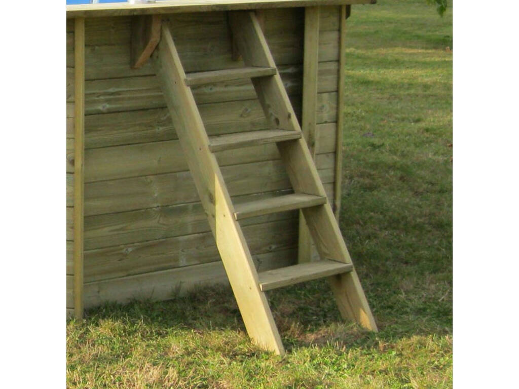Piscina Redonda Madera Ananas 428X117 cm. Gre 790210