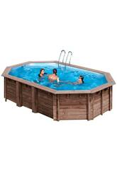 Piscina Oval Madeira Macadamia 632X335X130 cm. Gre KPBOC632