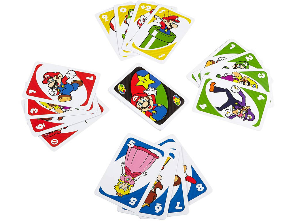 Uno Super Mario Bros Mattel DRD00