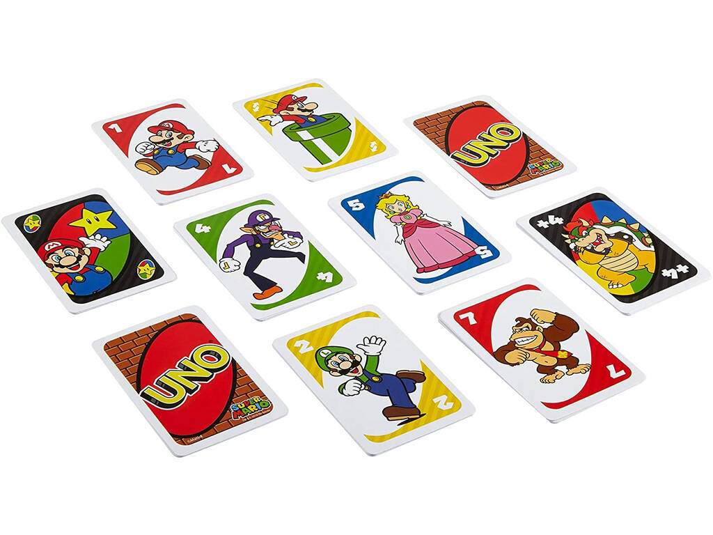Uno Super Mario Bros Mattel DRD00