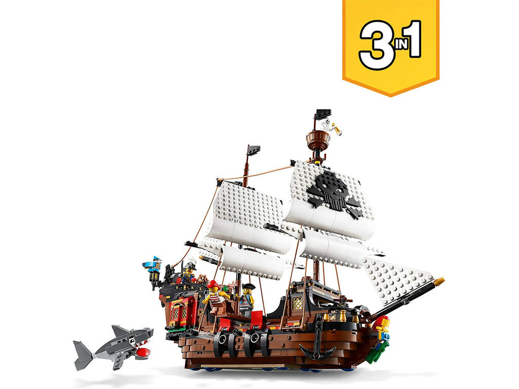 Lego Creator Barco Pirata 3 em 1 31109