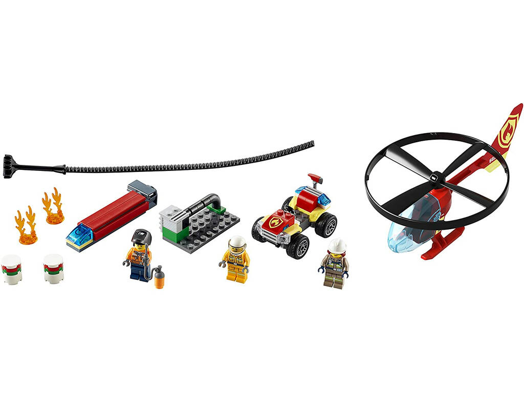 Lego City Fire Intervention de l'Helicoptère des Pompiers 60248