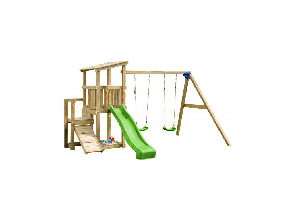 Aire de Jeux Mini Cascade avec Double Balançoire Masgames MA811521