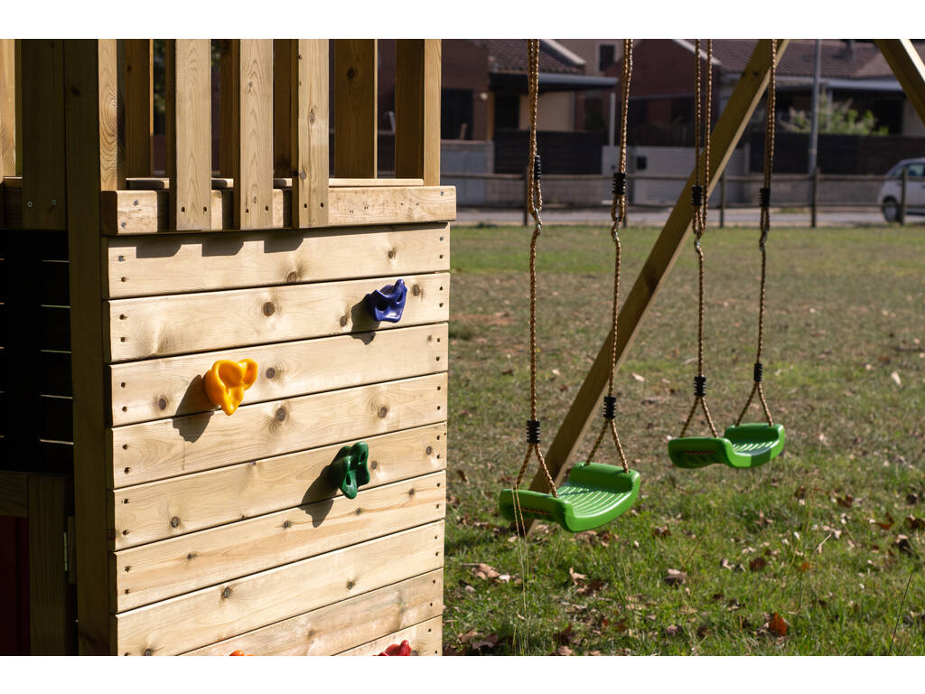 Parco Giochi Canigo con Casetta e Altalena Doppia Masgames MA700205