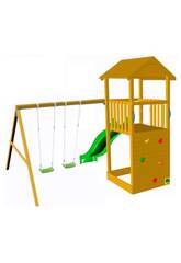 Aire de jeux Canigo avec Double Balançoire Masgames MA700204