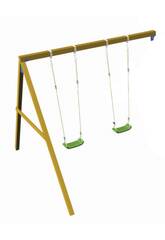 Baloiço Duplo Apoeado para Parque Infantil de 150 cm. Masgames MA700151
