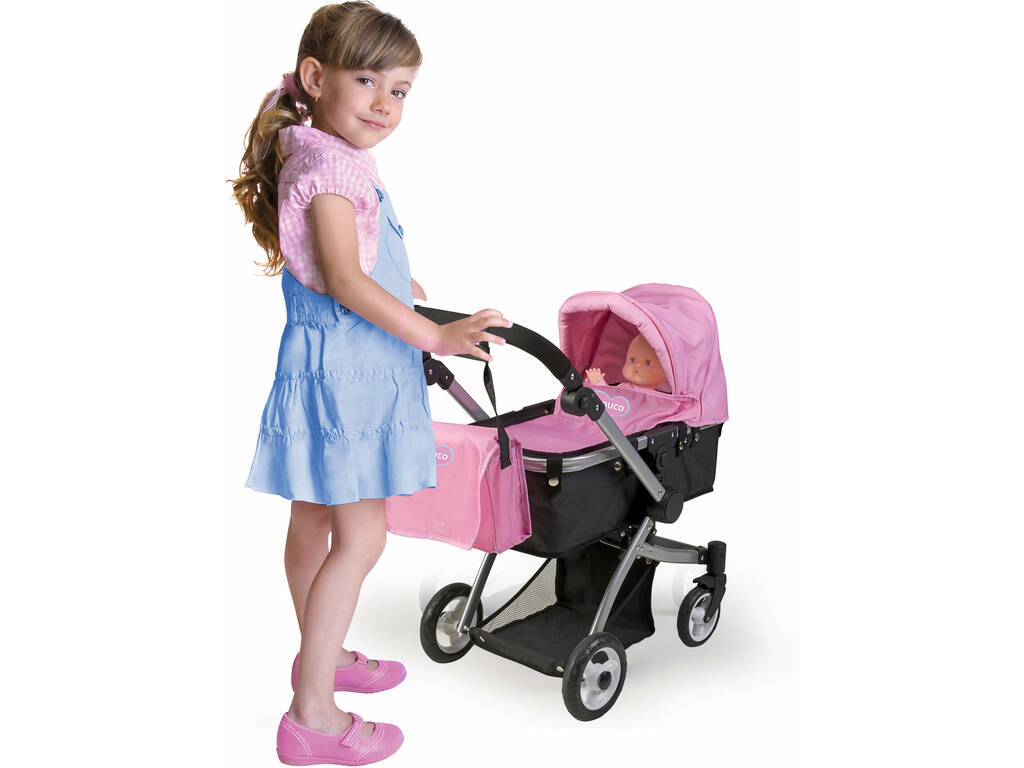 Carro de Bebé Nenuco Con Bolsa 3 En 1 Famosa 700014871