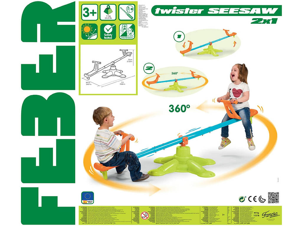 Dondolo Twister Seesaw 2x1 Famosa 800010243