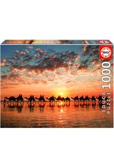 Puzzle 1.000 Pôr-do-sol Dourado em Cable Beach, Australia Educa 18492