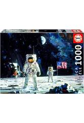Puzzle 1000 First Men On The Moon, Robert Mc Call Educa 18459