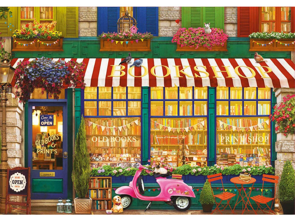 Puzzle 4000 Libreria Vintage Educa 18582