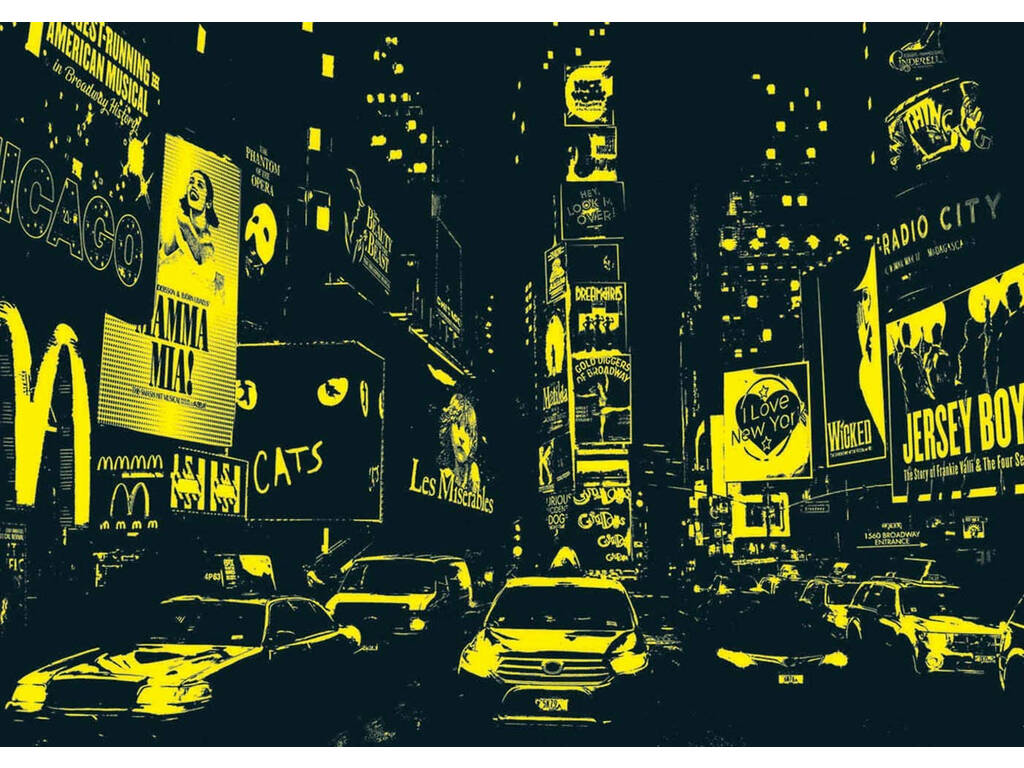 Puzzle 1000 Times Square, New York Néon Educa 18499