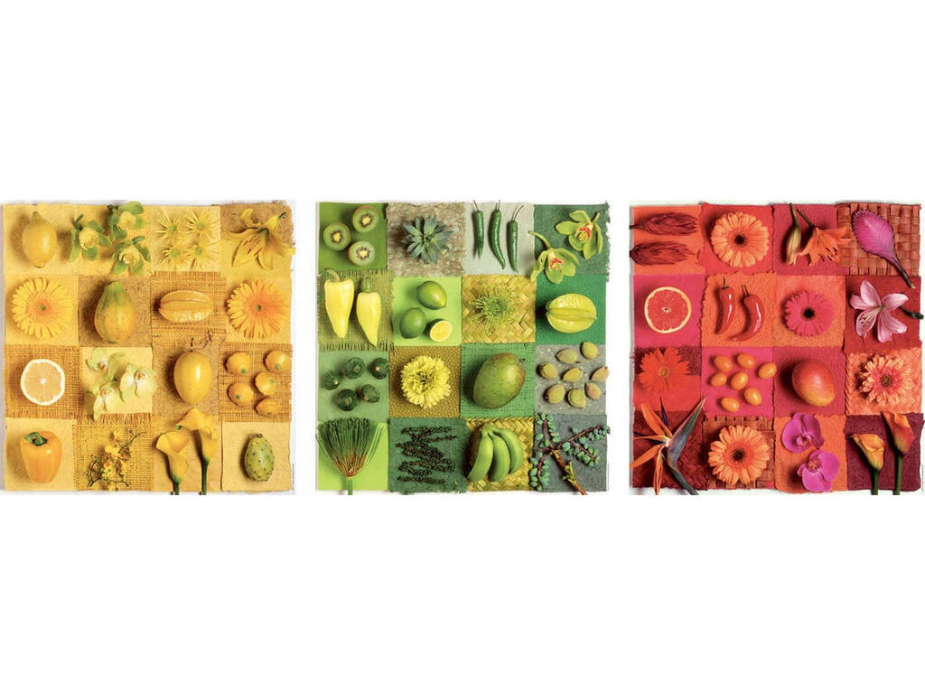 Puzzle 3x500 Exotic Fruits And Flowers, Andrea Tilk Educa 18454