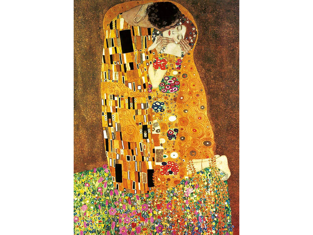 Puzzle 2x1000 Le Bisou + La Vierge, Gustav Klimt Educa 18488