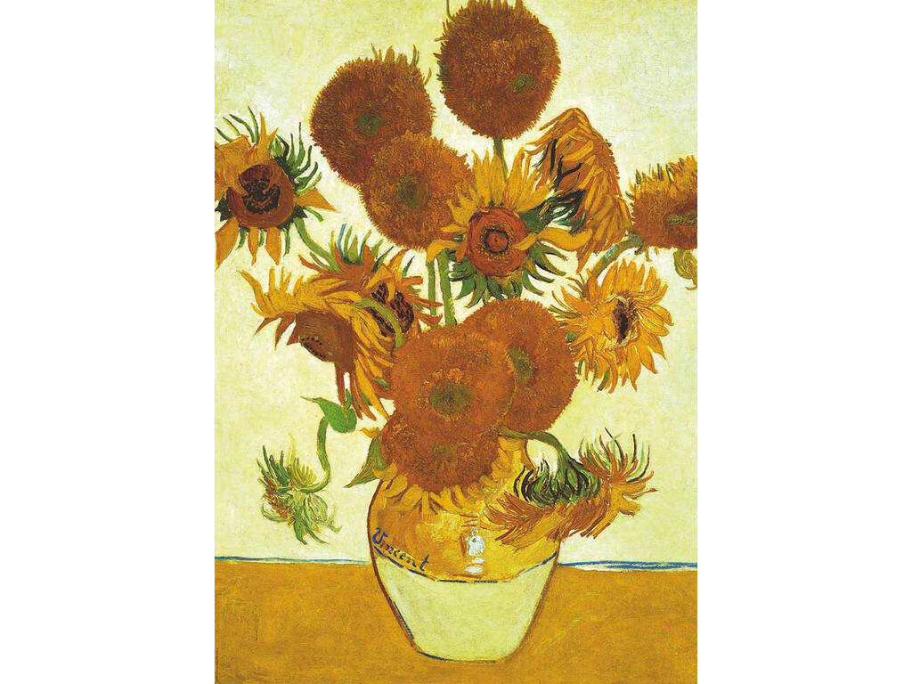 Puzzle 2x1000 Les Tournesols, La Terrasse de café la nuit, Van Gogh