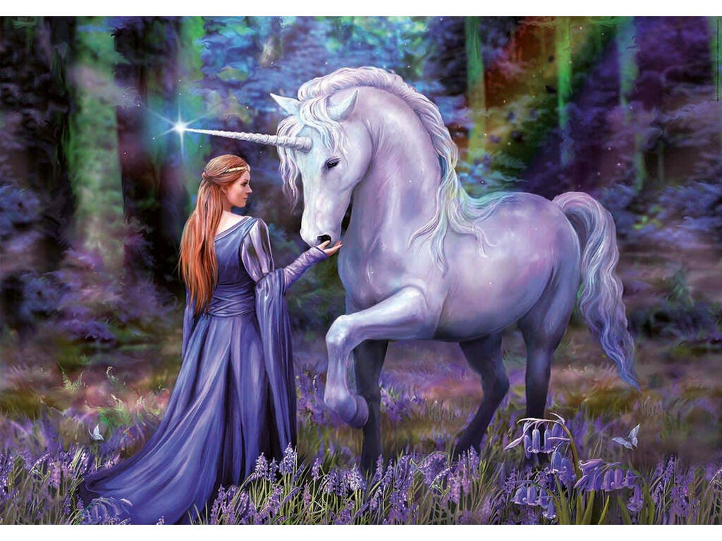 Puzzle 1000 Bluebell Woods, Anne Stokes Educa 18494
