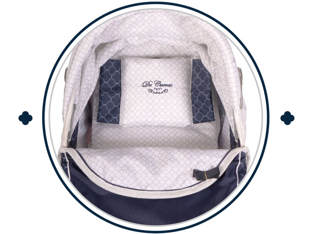 Chariot de Poupée Classic Romantic avec Parasol DeCuevas 80237
