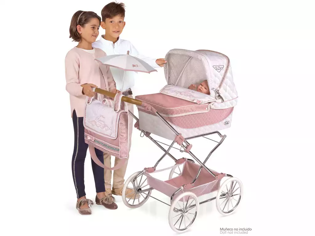Chariot de Poupée Reborn Pliant avec Parasol DeCuevas 82038