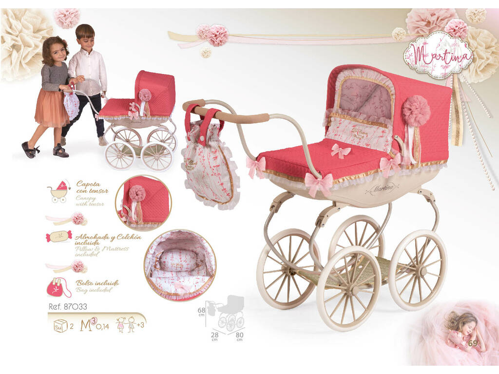 Carrozzina per Bambole Classico Martina DeCuevas 87033