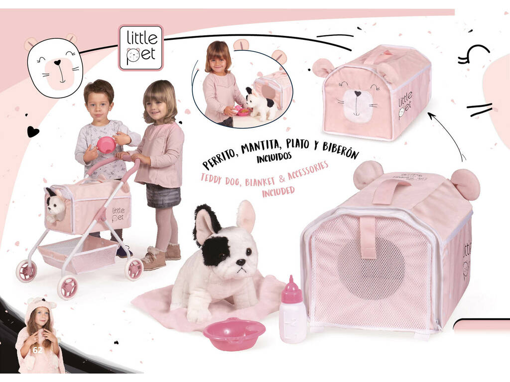 Carro de Mascotas Mi Primer Carro Little Pet Decuevas 86139
