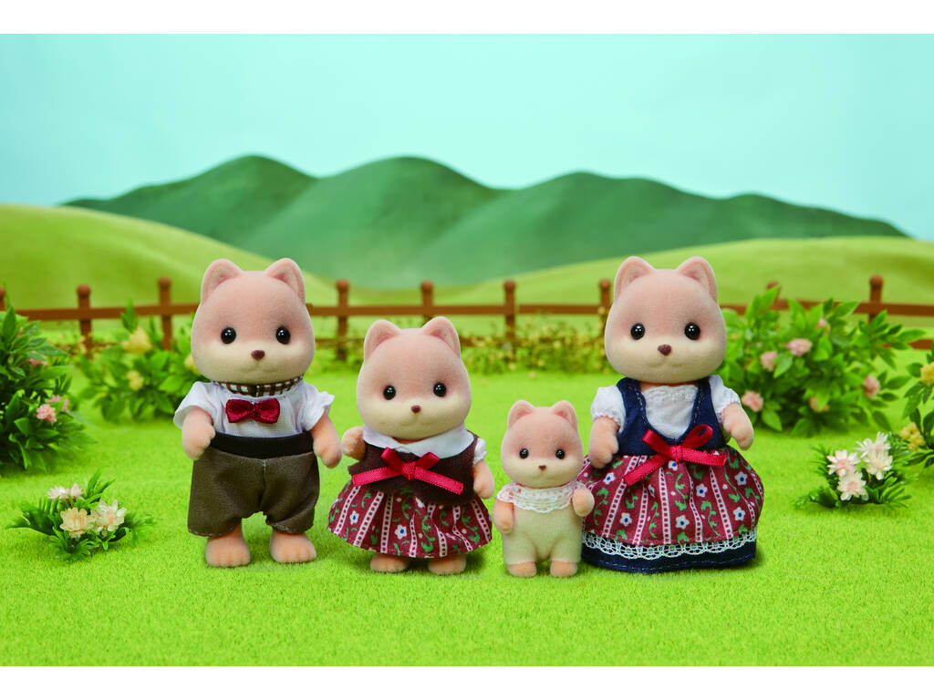 Sylvanian Families Famille Chien Caramel Epoch Para Imaginar 5459