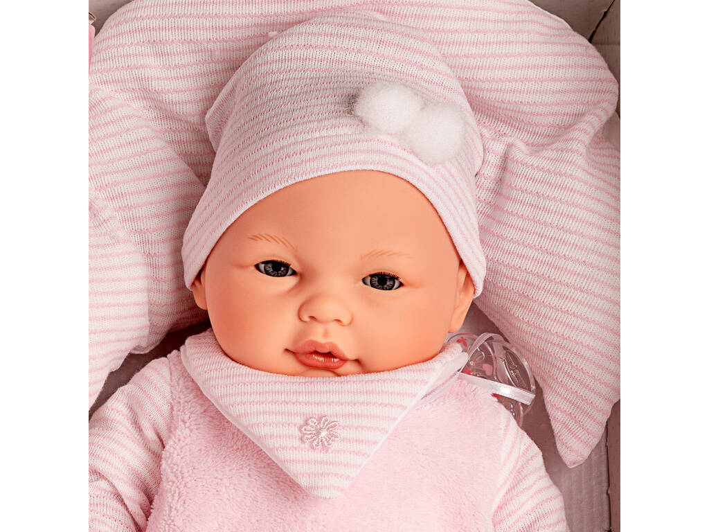 Boneca Bimba Cor-de-rosa com Almofada 34 cm. Antonio Juan 1449