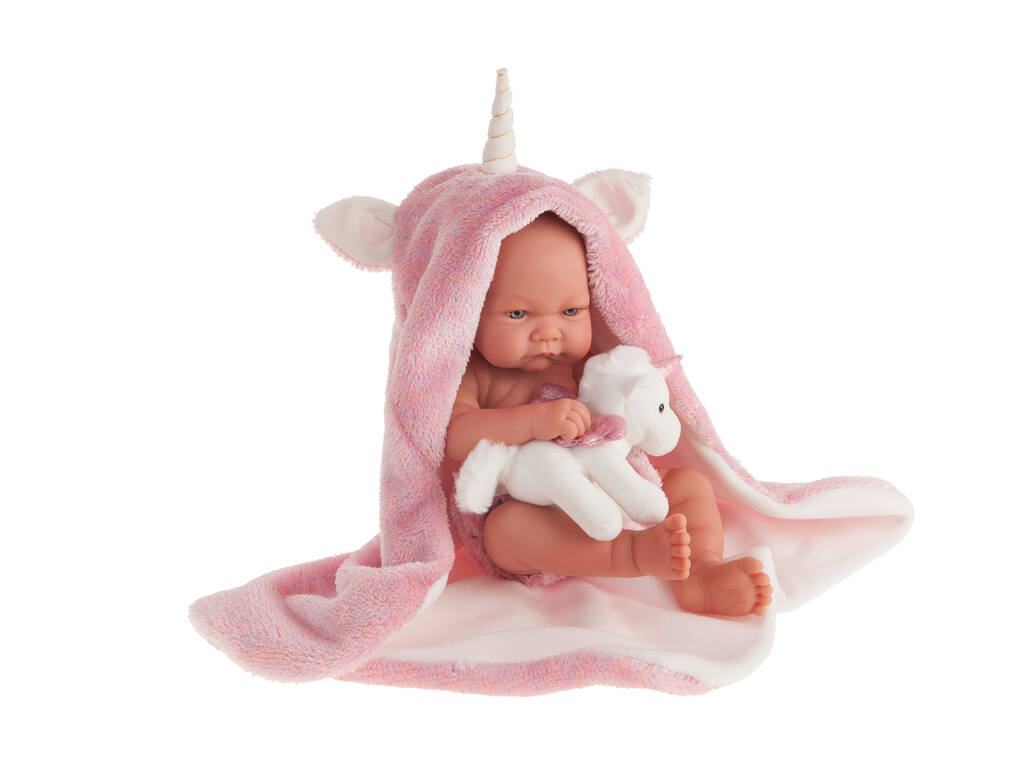 Poupée Nouvelle-née Nica Licorne 40 cm. Antonio Juan 5086