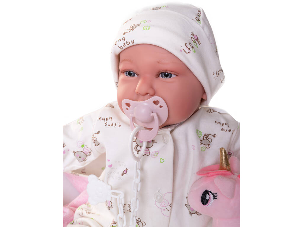 Boneca Meu Primeiro Reborn Daniela Gatinhos 52 cm. Antonio Juan 8163